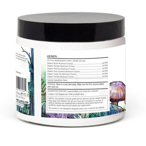 Lix RESTORE Organic Six Mushroom Extract Powder 4.23oz - Poudre Pet & Feed Supply 2